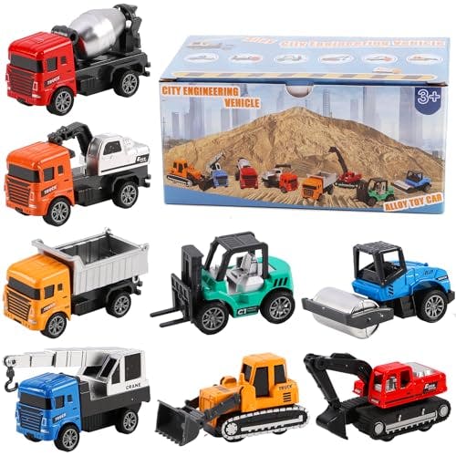 8-in-1 Construction Vehicle Set