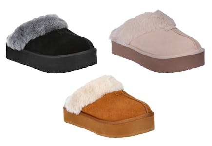 Joyspun Women's Platform Slippers