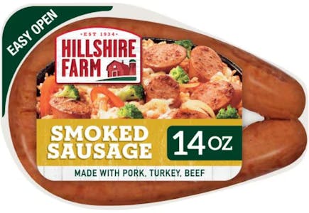 2 Hillshire Farm Smoked Sausages