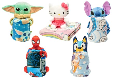 Kids' Plush and Blanket Set