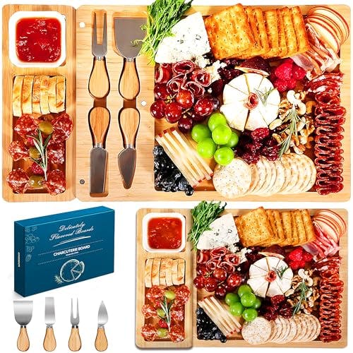 Bamboo Charcuterie Board Set
