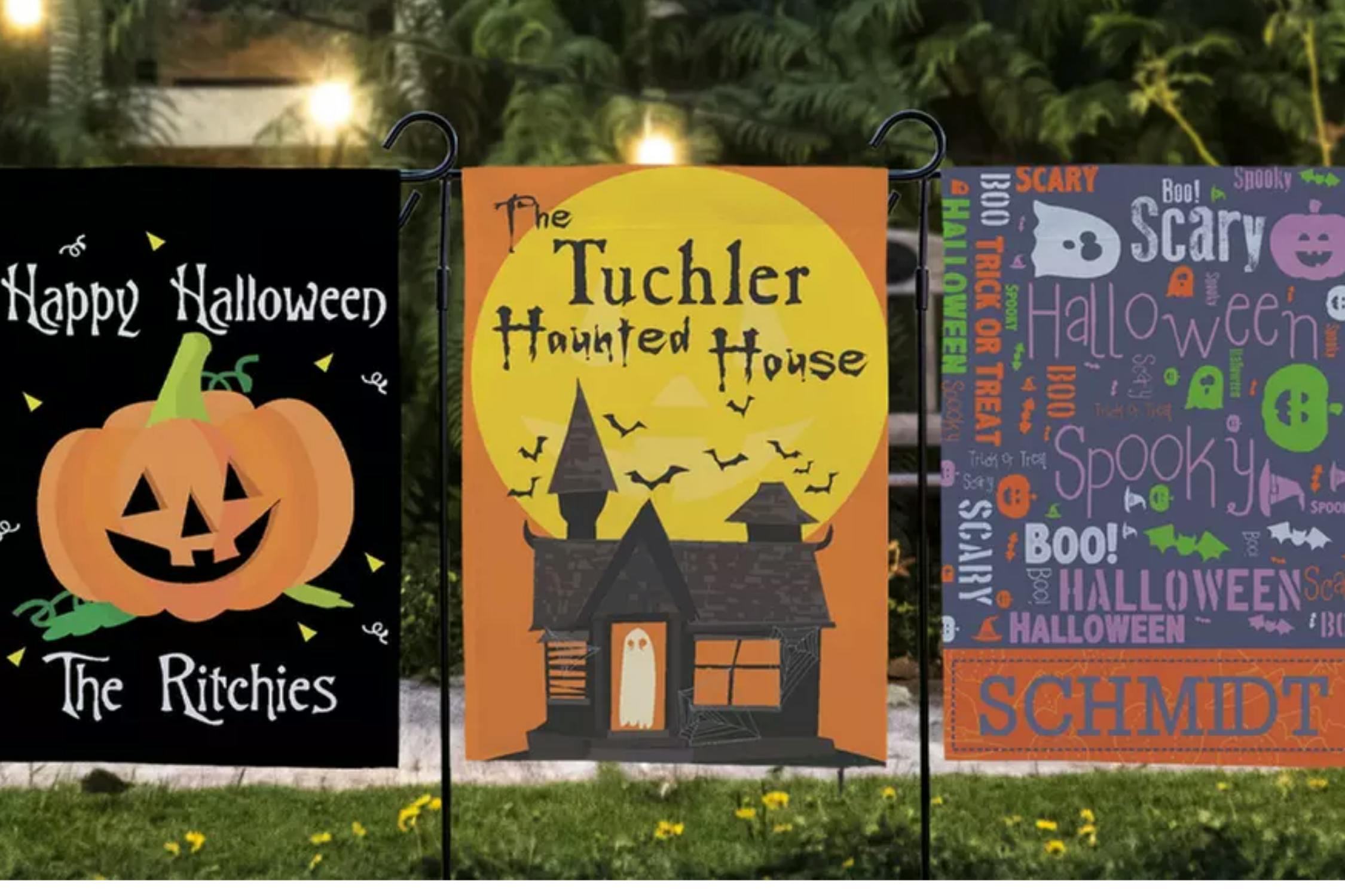 Halloween Custom Garden Flags