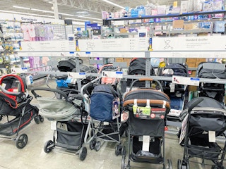 Walmart stroller aisle