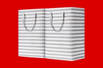 a laundry basket 2 pack on a red background