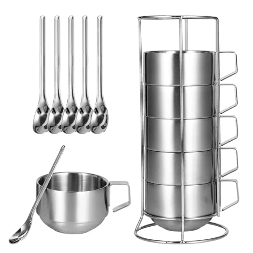 Stackable Stainless Steel Mugs