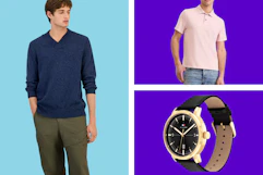 a collage of Father's Day's gifts