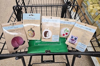 craft kits in a cart