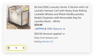 Laundry Hamper Cart