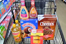 meijer groceries in shopping cart