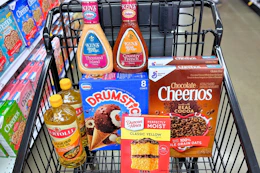 meijer groceries in shopping cart