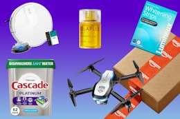 Amazon's Best Deals Include: $25 Drone, $19.95 Olaplex, $60 Robot Vacuum card image