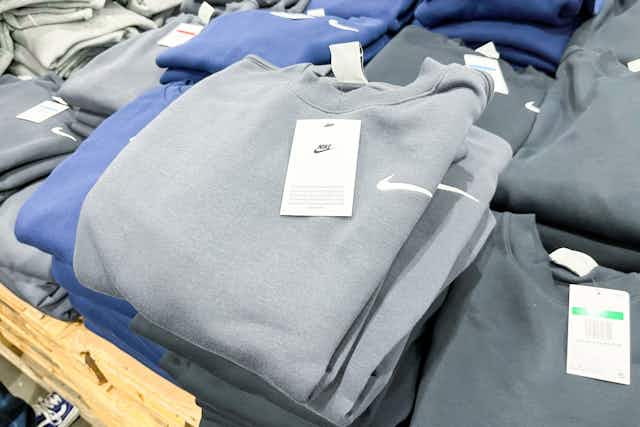 Just Spotted — Nike Crewneck Sweatshirts and Sweats Under $40 at Costco card image