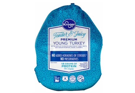 Kroger Frozen Turkey, per lb
