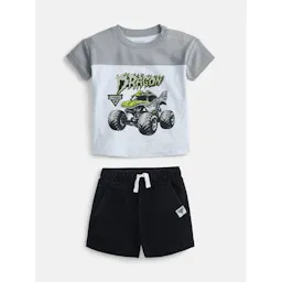 Monster Jam Baby Graphic Tee & Shorts Set