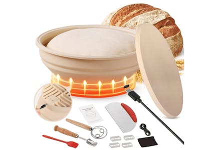 Heated Sourdough Bread Proofing Set