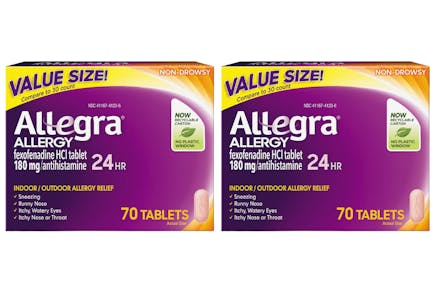 2 Allegra® Allergy 24HR Products