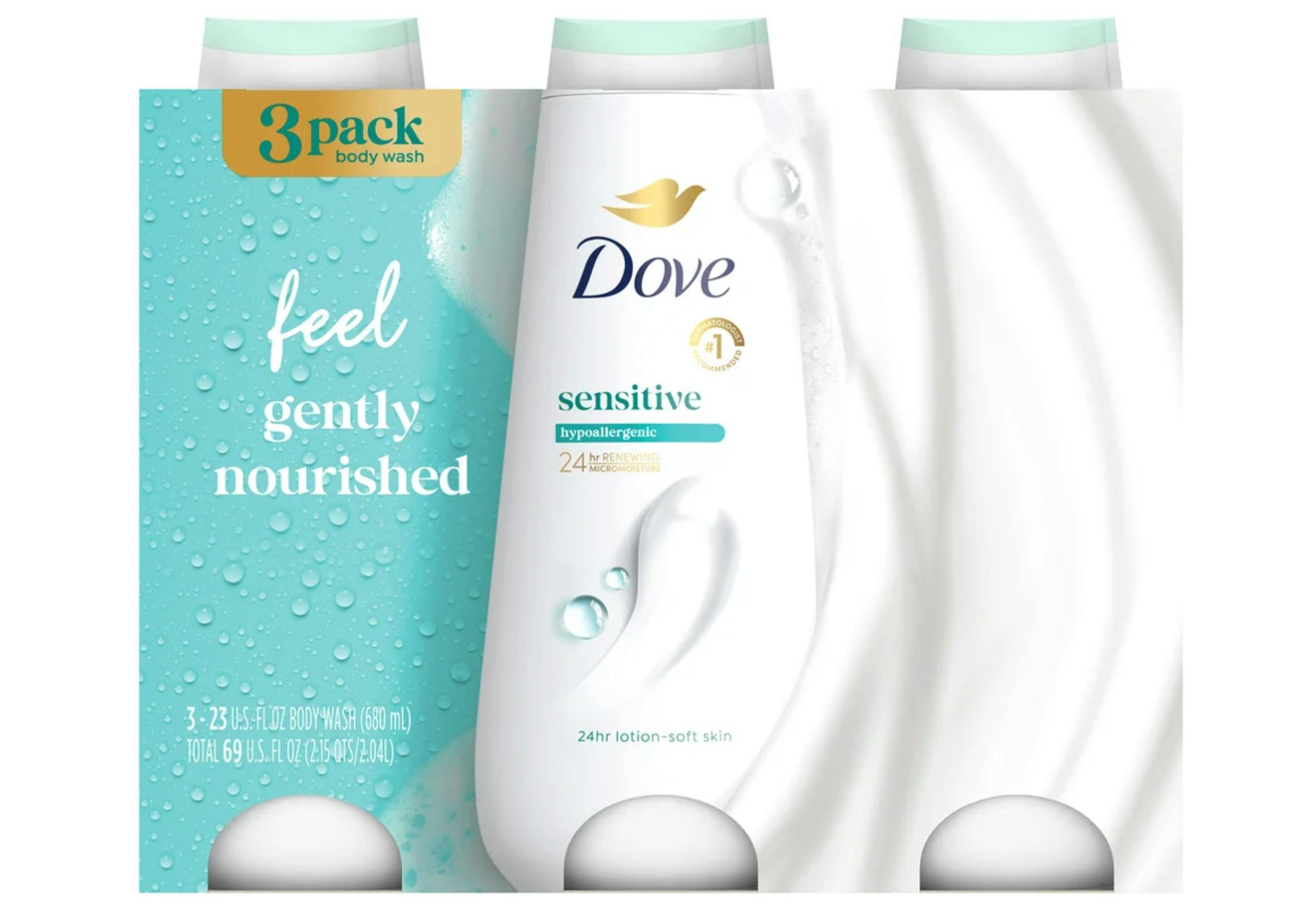 Dove Body Wash 3-Pack