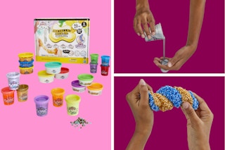 walmart play doh slime and foam kit collage