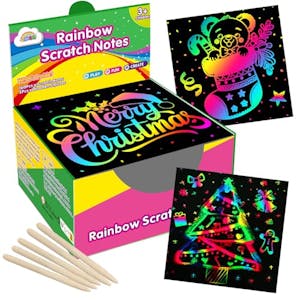 Rainbow Scratch Paper Art