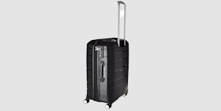 black suitcase