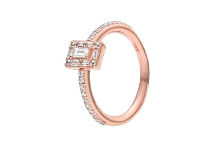 Rose Gold Halo Ring