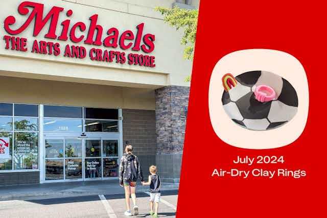 Michaels Free Kids Workshop: Air-Dry Clay Rings on Saturday, July 27 card image