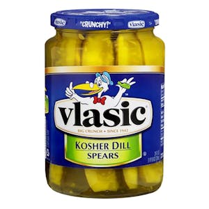 2 Vlasic Pickle Jars