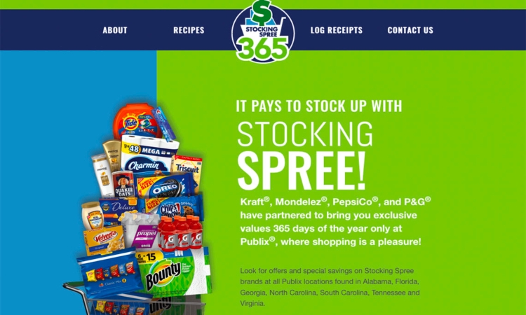 Submit 2019 Publix receipts to Stocking Spree 365 to get a $10 Publix gift card for every $50 spent on participating items.