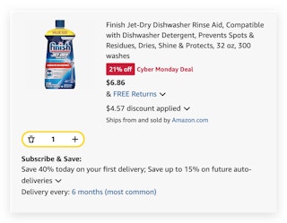 Finish Jet-Dry Dishwasher Rinse Aid