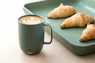 costco ember mug 2 smart mug with croissants in a tray