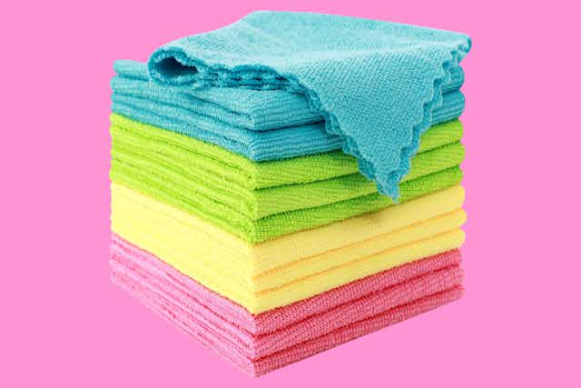 Microfiber Cleaning Cloth 12-Pack, as Low as $2.91 on Amazon card image
