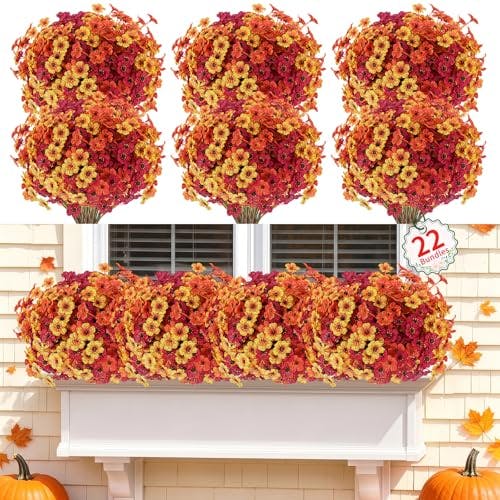 Artificial Fall Mums