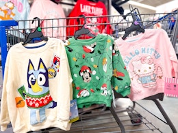 $9 Christmas Toddler Character Sweaters at Walmart: Disney, Marvel, More card image