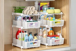 Walmart under-sink bathroom organizer set