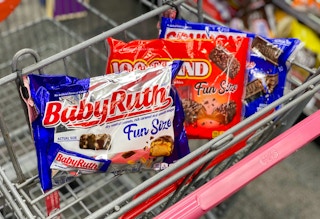 cvs crunch 100 grand baby ruth fun size halloween candy butterfinger brand chocolate deal sale coupon cvs ve sept 2021image