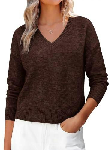 KIRUNDO Women's V-Neck Sweater