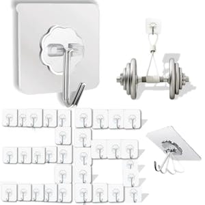 Heavy-Duty Self Adhesive Hooks