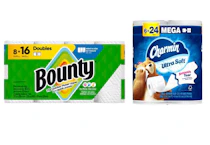 1 Charmin + 1 Bounty