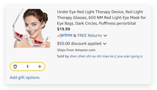 Under Eye Red Light Therapy Device