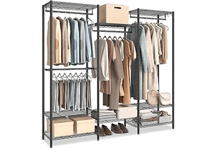 Heavy-Duty Clothing Rack