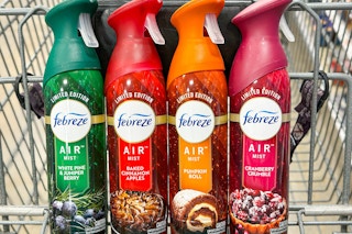 febreze air mist holiday scents in shopping cart