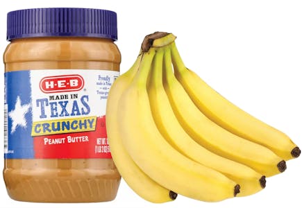 1 Peanut Butter + 1 Banana Bunch