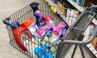cart full of pg products