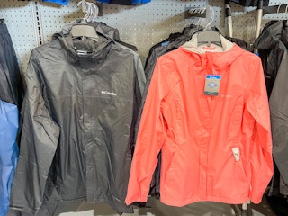 columbia jacket display