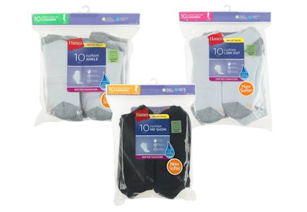 2 Hanes Women's Socks Packs