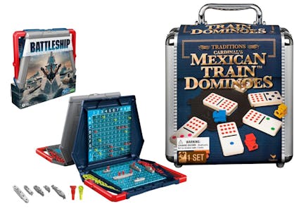 Mexican Train Dominoes + Battleship