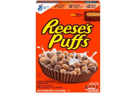 4 Reese's Puffs Cereals