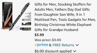  SAPGIF Store 9 in 1 Multitool Pen