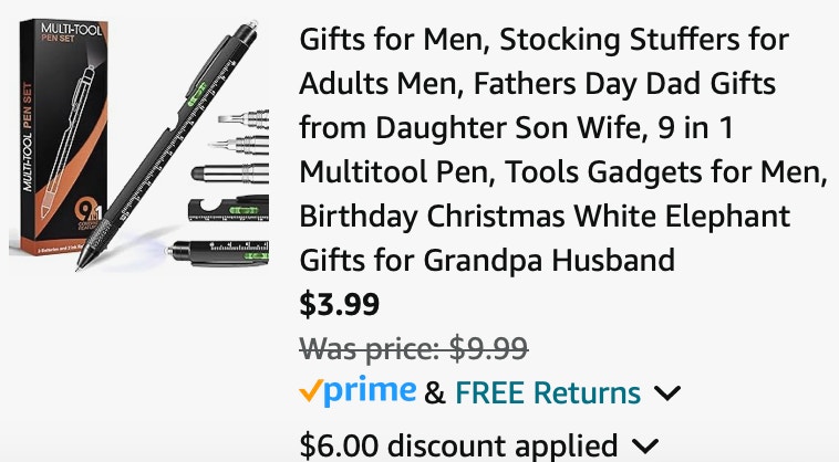  SAPGIF Store 9 in 1 Multitool Pen