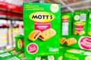 a box of motts soft baked bars on store shelf